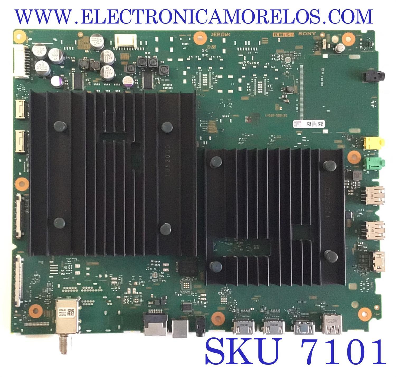 MAIN PARA SMART TV SONY BRAVIA OLED HDR / NUMERO DE PARTE / A-5026-207-A / 1-010-522-31 / A5026207A 534 / 210828 / 358053 / MODELO XR-65A80CJ / XR65A80CJ